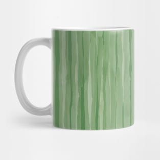 Green vertical stripes Mug